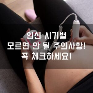 임신 시기별 모르면 안 될 주의사항! 꼭 체크하세요!