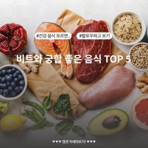 비트와 궁합 좋은 음식 TOP 5