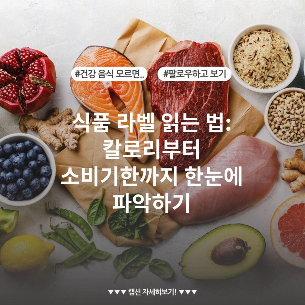 식품 라벨 읽는 법: 칼로리부터 소비기한까지 한눈에 파악하기