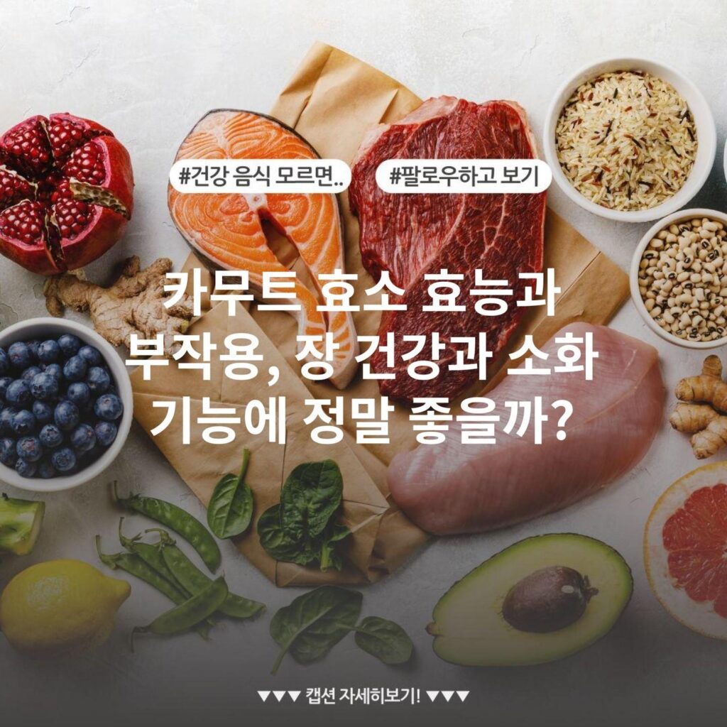 카무트 효소 효능과 부작용, 장 건강과 소화 기능에 정말 좋을까?